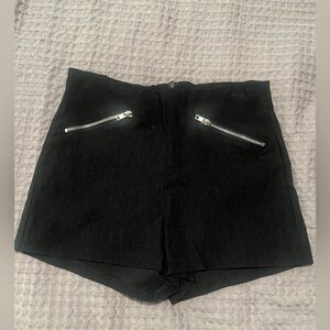 Pacsun Black Women's mini Shorts with Zipper Pockets